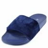 Kickfootwear Fluffy Sliders Lightweight Sandal - Royal Blue
