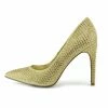 Kickfootwear Pointed Sparkle Party Heels - Gold PO0440