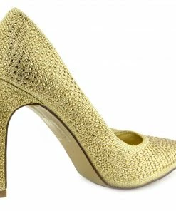 Kickfootwear Pointed Sparkle Party Heels - Gold PO0440 7 Kickfootwear Pointed Sparkle Party Heels - Gold PO0440