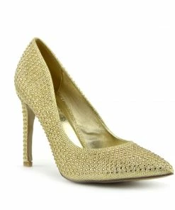 Kickfootwear Pointed Sparkle Party Heels - Gold PO0440