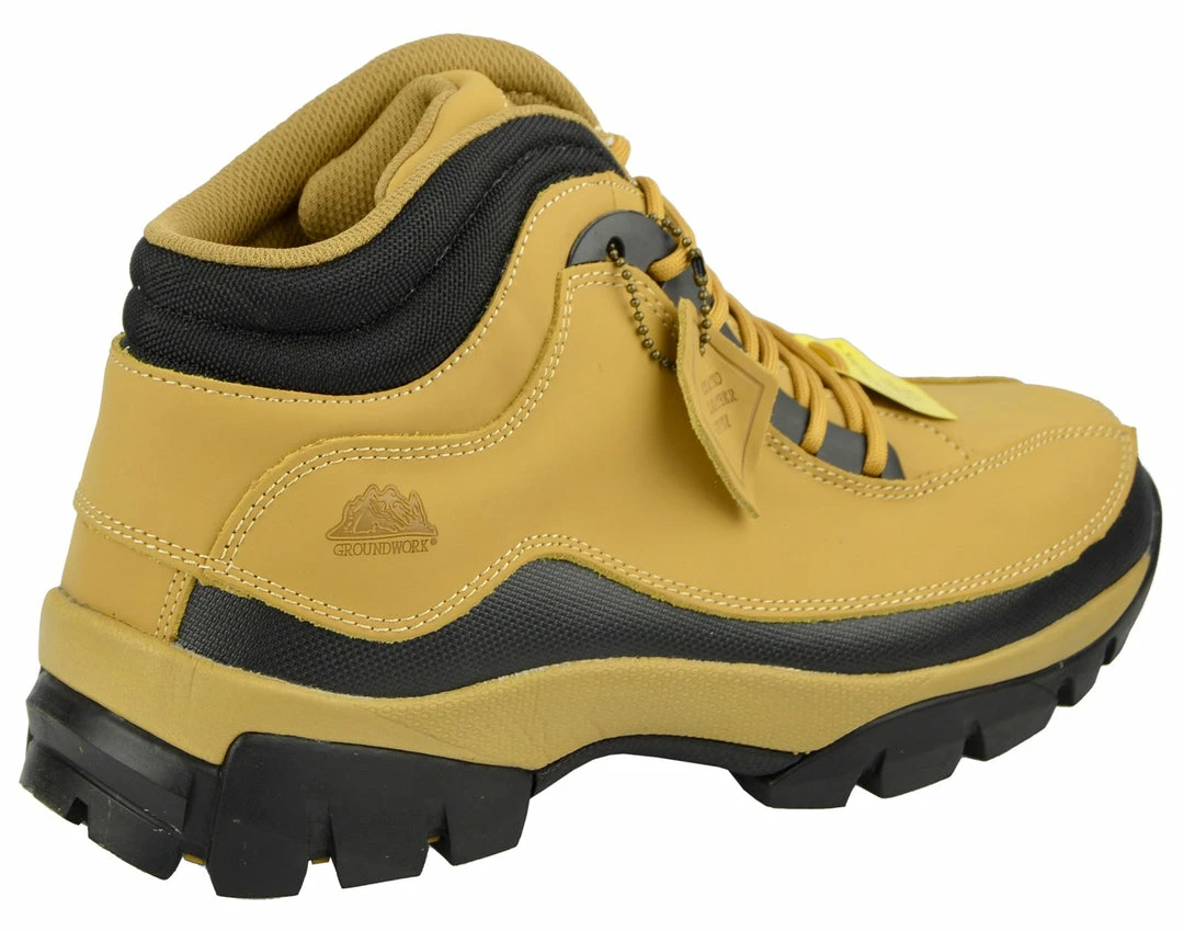 Kickfootwear Womens Safety Steel Toe Boots - Honey 2 Kickfootwear Womens Safety Steel Toe Boots - Honey