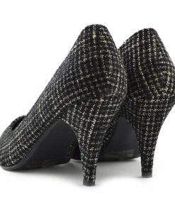 Kickfootwear Tweed Kitten Heels Smart Shoes 7 Kickfootwear Tweed Kitten Heels Smart Shoes