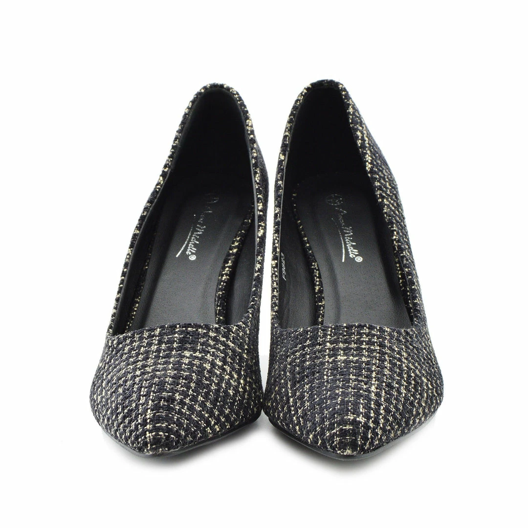 Kickfootwear Tweed Kitten Heels Smart Shoes 4 Kickfootwear Tweed Kitten Heels Smart Shoes