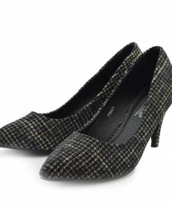 Kickfootwear Tweed Kitten Heels Smart Shoes