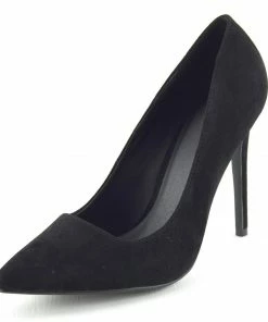 Kickfootwear High Pointed Stiletto Court Shoes - Black WOMENS