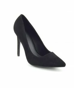 Kickfootwear High Pointed Stiletto Court Shoes - Black WOMENS