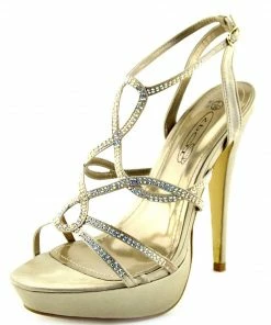 Kickfootwear Nude Platform Party Sandals