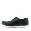 Kickfootwear Mason Leather Classic 2 Eye Boat Shoes - Black