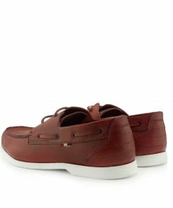 Kickfootwear Mason Leather Classic 2 Eye Boat Shoes - Red MENS