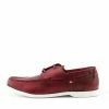 Kickfootwear Mason Leather Classic 2 Eye Boat Shoes - Red MENS
