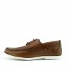 Kickfootwear Mason Leather Classic 2 Eye Boat Shoes- Tan MENS