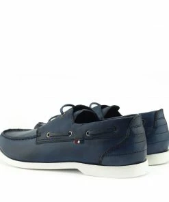 Kickfootwear MENS Mason Leather Classic 2 Eye Boat Shoes - Navy 8 Kickfootwear MENS Mason Leather Classic 2 Eye Boat Shoes - Navy