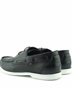 Kickfootwear Mason Leather Classic 2 Eye Boat Shoes - Black 9 Kickfootwear Mason Leather Classic 2 Eye Boat Shoes - Black