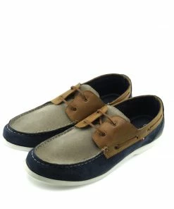 Kickfootwear MENS Mason Leather Classic 2 Eye Boat Shoes - Multi