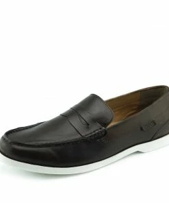 Kickfootwear Smith Leather Classic Flat Loafers - Brown