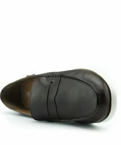 Kickfootwear Smith Leather Classic Flat Loafers - Brown