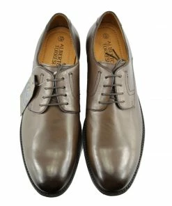 Kickfootwear Smooth Leather Oxford Shoes - Brown MENS