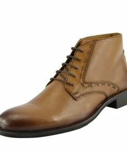 Kickfootwear MENS Windsor Leather Brogue Derby Boots - Tan 7 Kickfootwear MENS Windsor Leather Brogue Derby Boots - Tan
