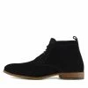 Kickfootwear MENS Harley Classic Suede Desert Ankle Boots - Black