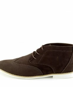 Kickfootwear Hatton Suede Desert Lace Up Ankle Boots - Brown