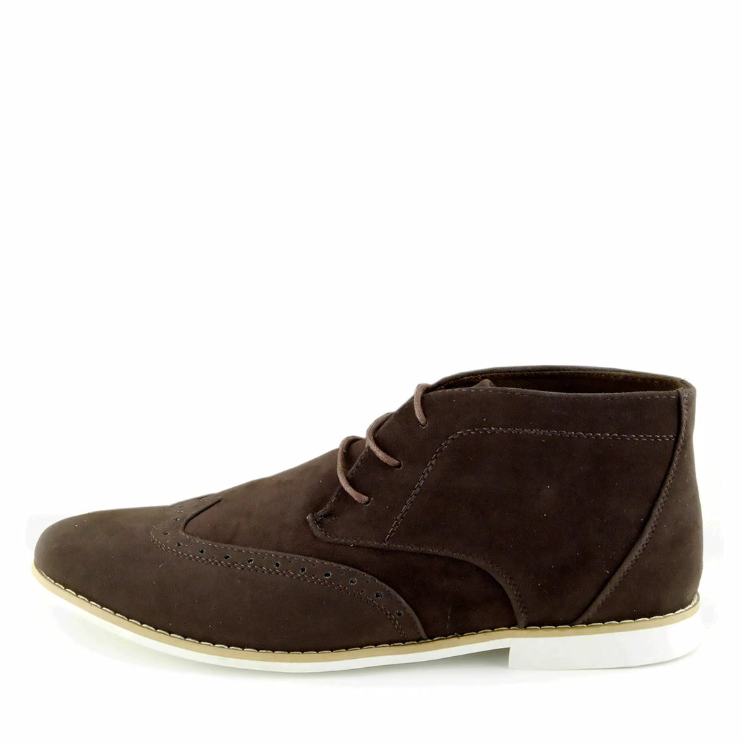 Kickfootwear Hatton Suede Desert Lace Up Ankle Boots - Brown 1 Kickfootwear Hatton Suede Desert Lace Up Ankle Boots - Brown