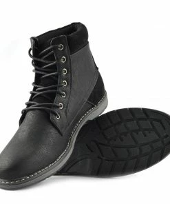 Kickfootwear Blaine Combat Lace Up Boots - Black