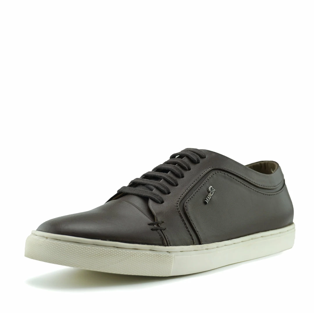 Kickfootwear Saint Lace Up Premium Leather Trainer - Brown 3 Kickfootwear Saint Lace Up Premium Leather Trainer - Brown