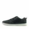 Kickfootwear MENS Saint Lace Up Premium Leather Trainer - Navy