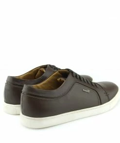 Kickfootwear Saint Lace Up Premium Leather Trainer - Brown 9 Kickfootwear Saint Lace Up Premium Leather Trainer - Brown