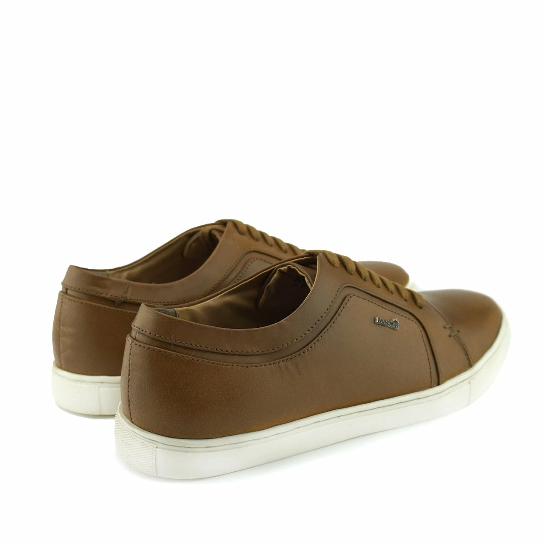 Kickfootwear MENS Saint Lace Up Premium Leather Trainer - Tan 6 Kickfootwear MENS Saint Lace Up Premium Leather Trainer - Tan