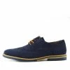 Kickfootwear Brogue Detail Contrast Lace Up Shoes - Navy MENS