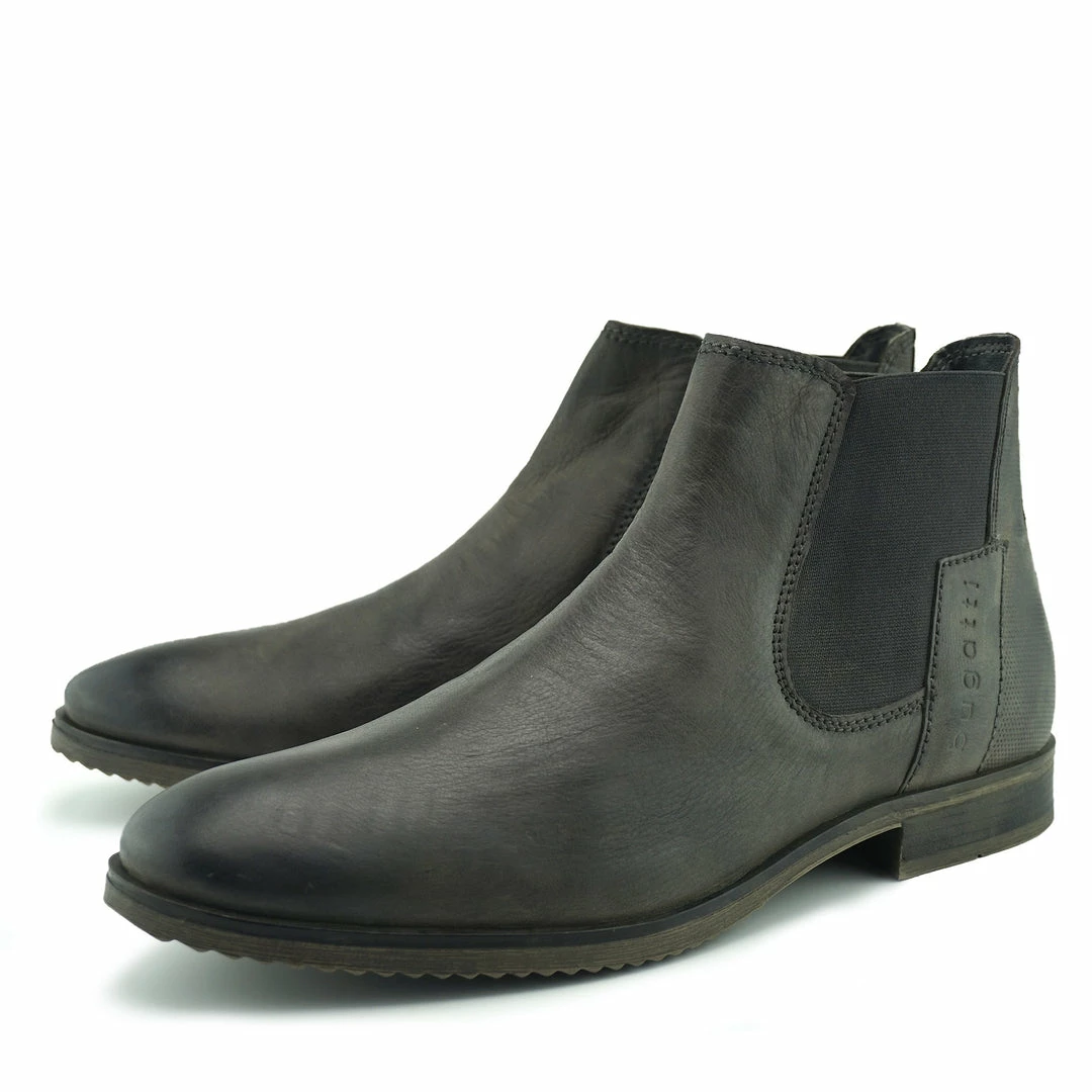 Kickfootwear Walker Classic Leather Chelsea Boots - Grey MENS 3 Kickfootwear Walker Classic Leather Chelsea Boots - Grey MENS