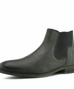 Kickfootwear Walker Classic Leather Chelsea Boots - Grey MENS 9 Kickfootwear Walker Classic Leather Chelsea Boots - Grey MENS