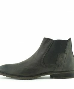 Kickfootwear Walker Classic Leather Chelsea Boots - Grey MENS