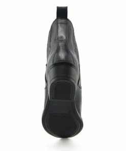 Kickfootwear Jax Leather Western Cowboy Cuban Heel Boot - Black MENS