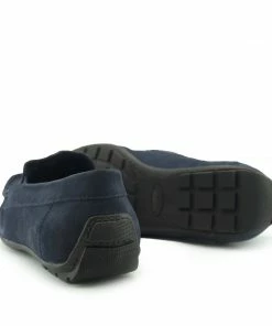 Kickfootwear Moccasin Suede Driving Loafers - Navy