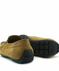 Kickfootwear Moccasin Suede Driving Loafers - Tan
