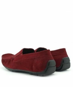 Kickfootwear Moccasin Suede Driving Loafers - Red 6 Kickfootwear Moccasin Suede Driving Loafers - Red