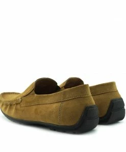 Kickfootwear Moccasin Suede Driving Loafers - Tan