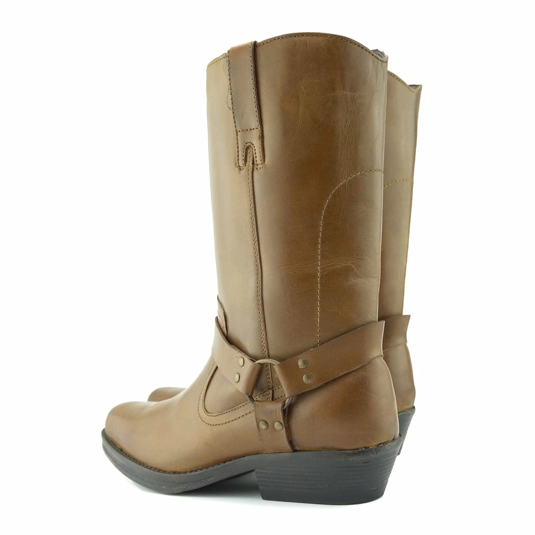 Kickfootwear Saddle Tan Harness Leather Boots 6 Kickfootwear Saddle Tan Harness Leather Boots