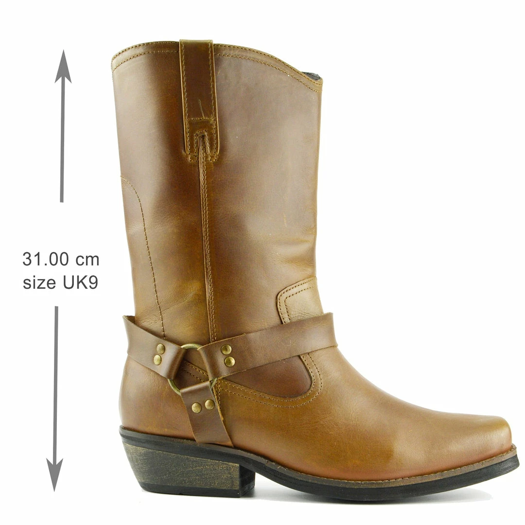 Kickfootwear Saddle Tan Harness Leather Boots 5 Kickfootwear Saddle Tan Harness Leather Boots