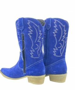 Kickfootwear Kitty Electric Blue Suede Cowboy Boots 10 Kickfootwear Kitty Electric Blue Suede Cowboy Boots