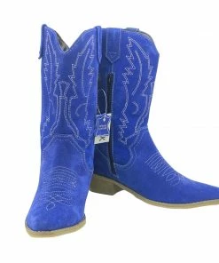 Kickfootwear Kitty Electric Blue Suede Cowboy Boots 11 Kickfootwear Kitty Electric Blue Suede Cowboy Boots