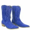 Kickfootwear Kitty Electric Blue Suede Cowboy Boots