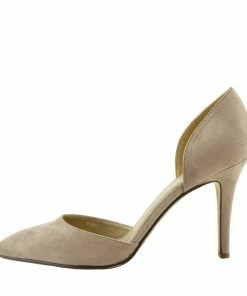 Kickfootwear Mila Pointed Toe Stiletto Court Shoes - Nude