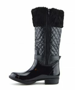 Kickfootwear Knee High Faux Fur Top Winter Wellington Boots WOMENS 11 Kickfootwear Knee High Faux Fur Top Winter Wellington Boots WOMENS