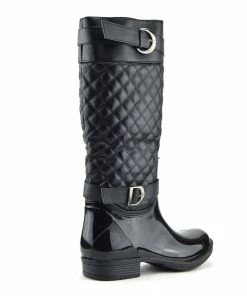 Kickfootwear WOMENS Knee High Double Buckle Wellington Boots