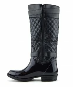 Kickfootwear WOMENS Knee High Double Buckle Wellington Boots