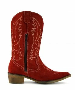 Kickfootwear Kitty Red Suede Cowboy Boots 11 Kickfootwear Kitty Red Suede Cowboy Boots
