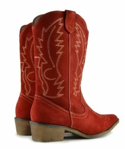 Kickfootwear Kitty Red Suede Cowboy Boots 12 Kickfootwear Kitty Red Suede Cowboy Boots